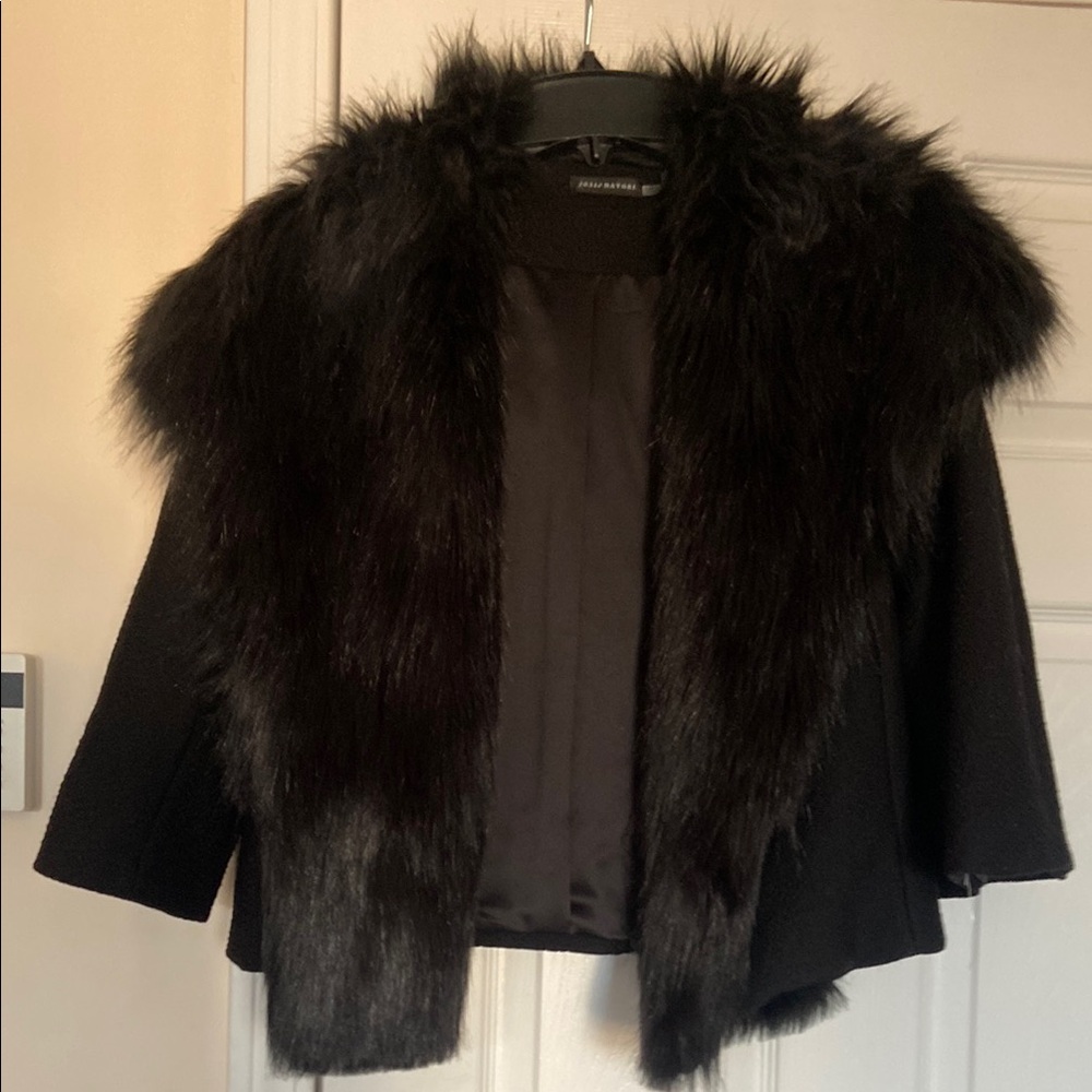 Chic Black Faux Fur Jacket